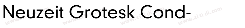 Neuzeit Grotesk Cond字体转换